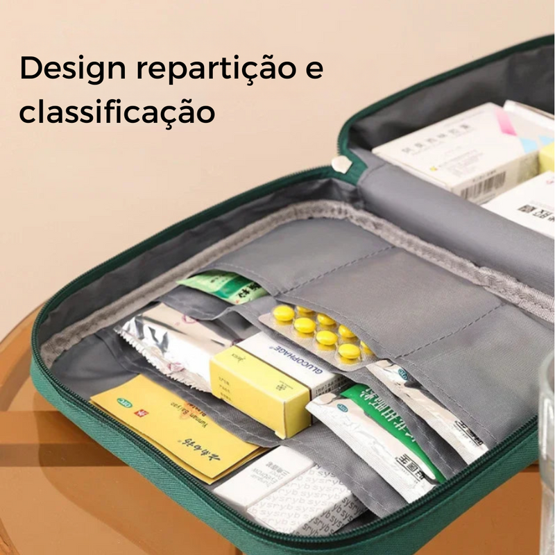 CarePack – Organizador de Medicamentos  Portátil para Emergências