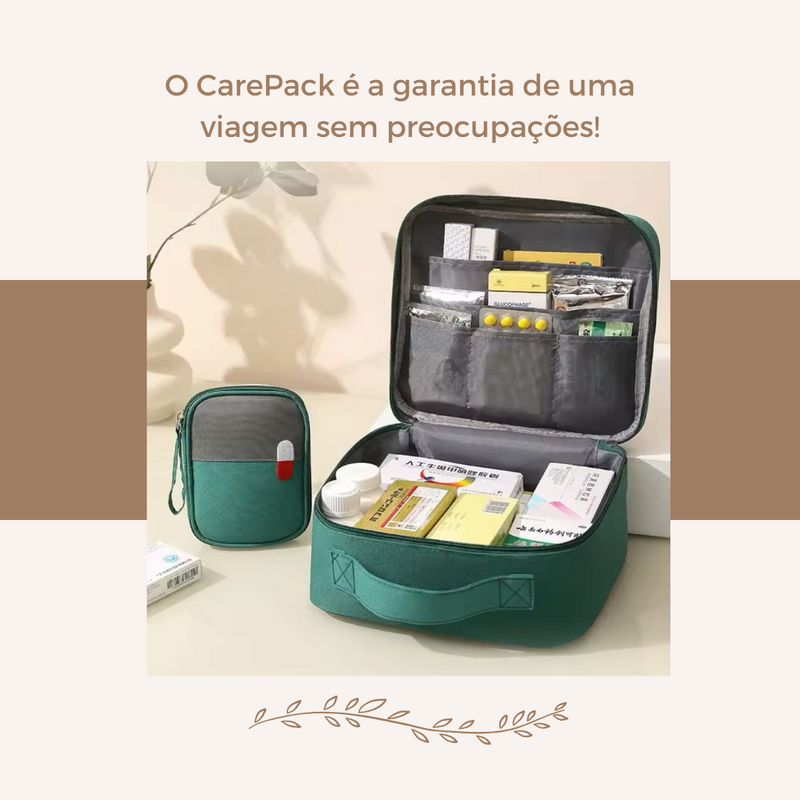 CarePack – Organizador de Medicamentos  Portátil para Emergências