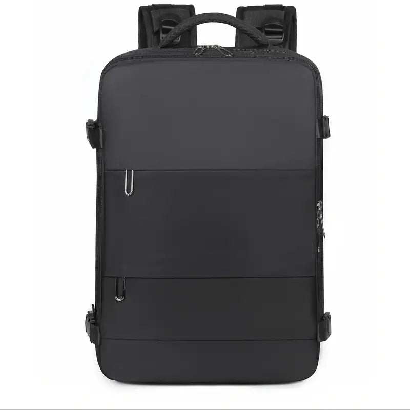 Mochila Para Viagem Multifuncional Expansível e Tecnológica + BRINDE: Adaptador de Tomada Universal