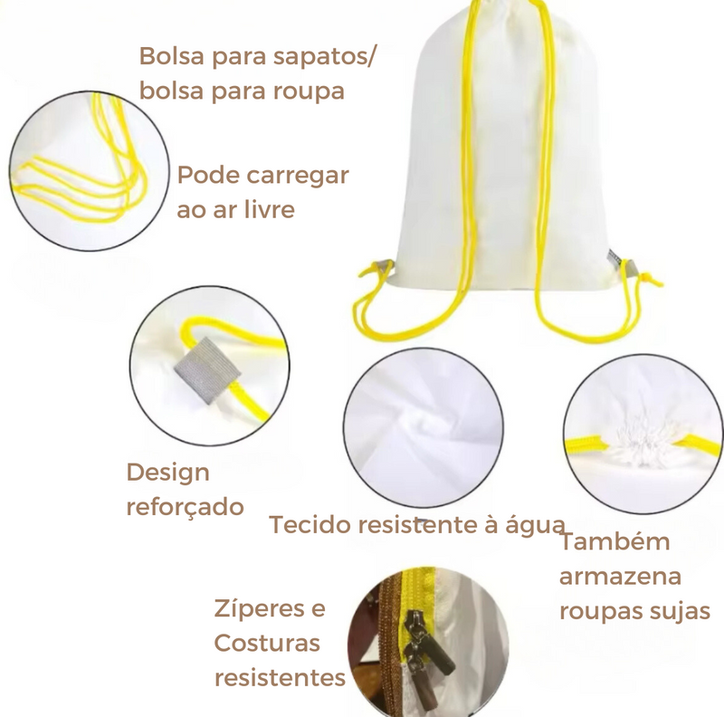 Kit de bolsas organizadoras de compressão ultraleves para malas de viagem