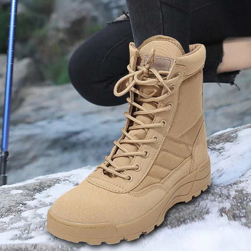 Kit Bota Militar Swat Military + 2 Brindes Táticos: Calça Militar e Relógio Tático