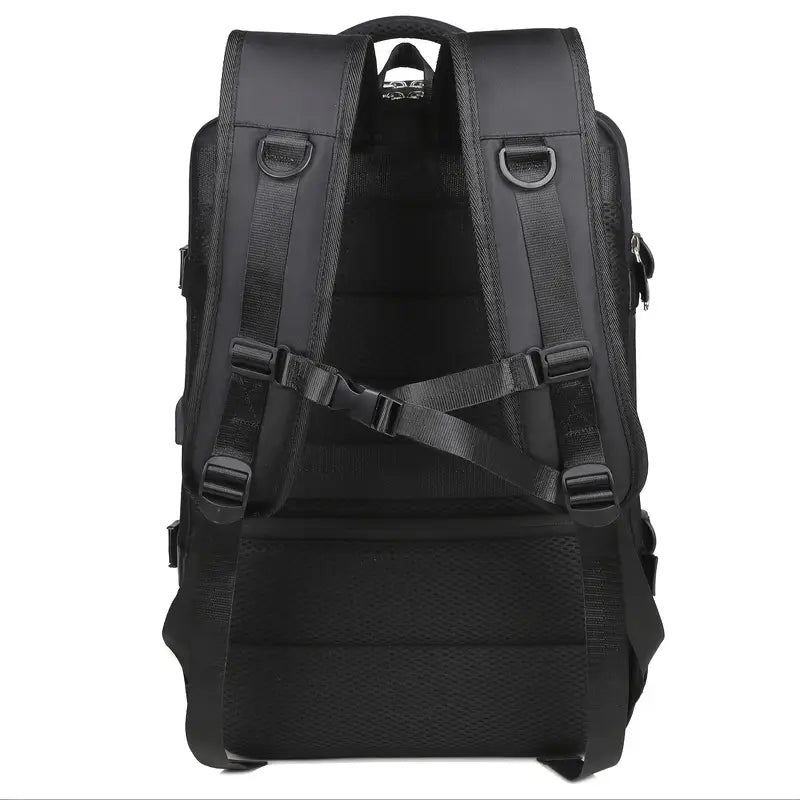 Mochila Para Viagem Multifuncional Expansível e Tecnológica + BRINDE: Adaptador de Tomada Universal