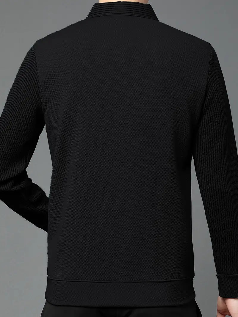 [PAGUE 2 LEVE 4] Camisa Polo Casual Makland em Malha de Seda Gelo e Poliéster